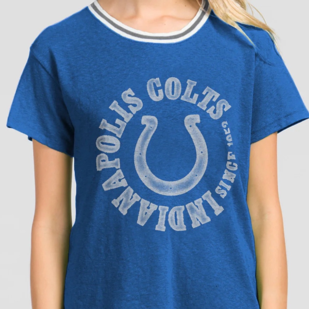 Junk Food Colt’s Kickoff Crew – Blue / Large